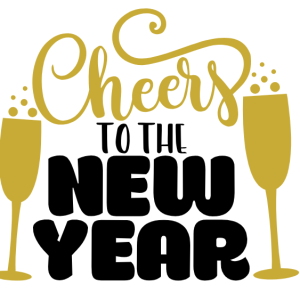 Free Cheers To The New Year SVG File