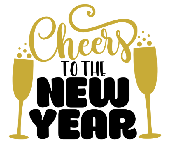 Free Cheers To The New Year SVG File