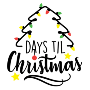 Free Christmas Countdown SVG Cut File