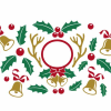Free Christmas Jingle Bells Starbucks Wrap SVG