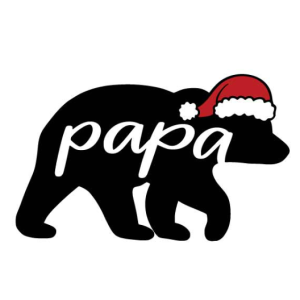 Free Christmas Papa Bear SVG