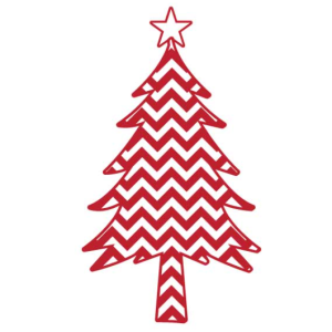 Free Christmas Tree Zig Zag SVG