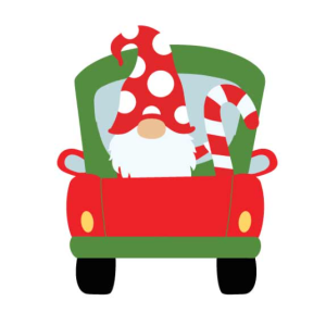 Free Christmas Truck Gnomes SVG