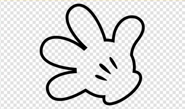 Free Cricut Mickey Mouse Hand SVG