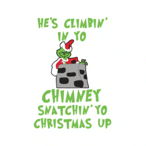 Free Grinch Chimney Snatching SVG