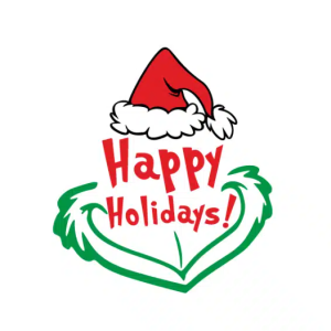 Free Grinch Happy Holidays SVG