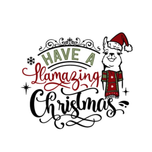 Free Have a Llamazing Christmas SVG