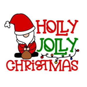 Free Holly Jolly Christmas SVG Cut File