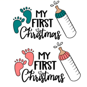Free My First Christmas SVG Cut File