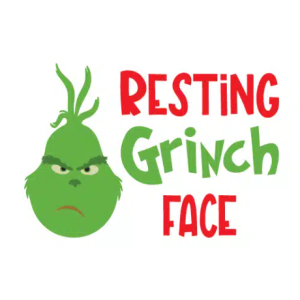 Free Resting Grinch Face 5 SVG