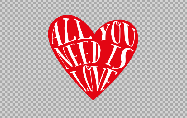 Free SVG All You Need Is Love