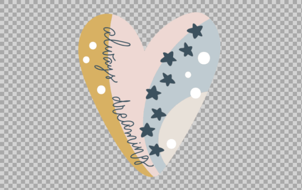 Free SVG Always Dreaming Heart