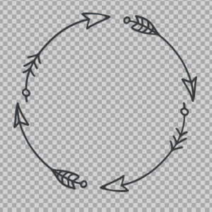 Free SVG Arrows Circle Monogram