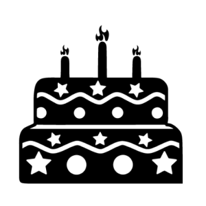 Free SVG Birthday Cake