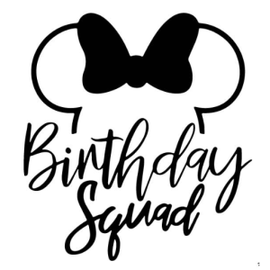 Free SVG Birthday Squad Mickey Mouse