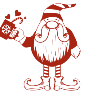 Free SVG Christmas Gnome With Mug
