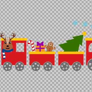 Free SVG Christmas Train