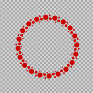 Free SVG Circle Dotted Monogram