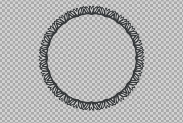 Free SVG Circle Frame Decorative