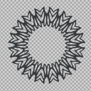 Free SVG Circle Frame Monogram Decorative