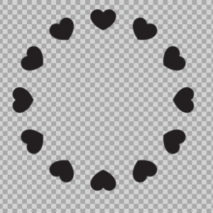 Free SVG Circle Hearts