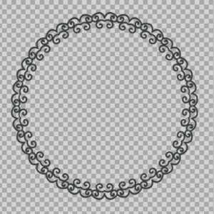 Free SVG Circle Monogram Frame