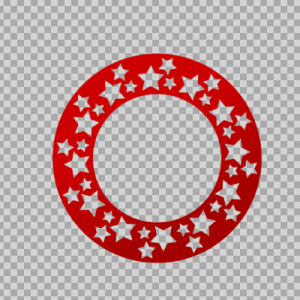 Free SVG Circled Stars Monogram