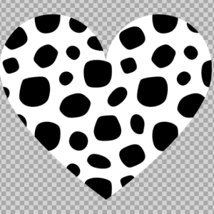Free SVG Cow Skin Heart