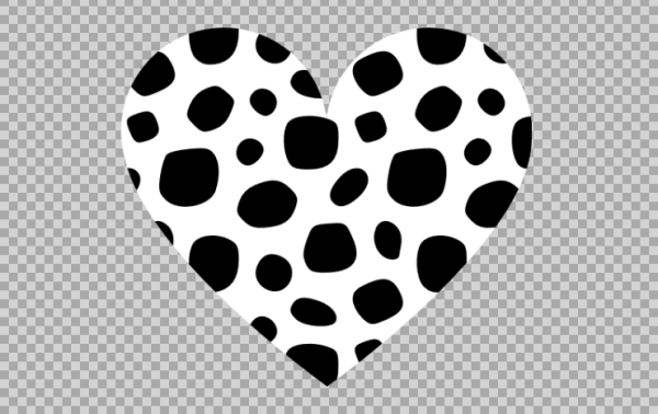 Free SVG Cow Skin Heart