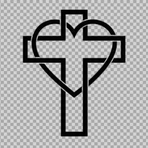 Free SVG Cross And Heart