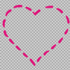 Free SVG Dashed Line Heart