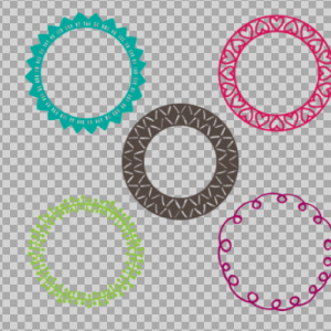 Free SVG Decorative Circle Frames