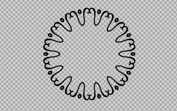 Free SVG Decorative Circle Monogram