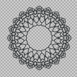 Free SVG Decorative Circle Monogram File