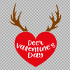 Free SVG Deer Valentine Day