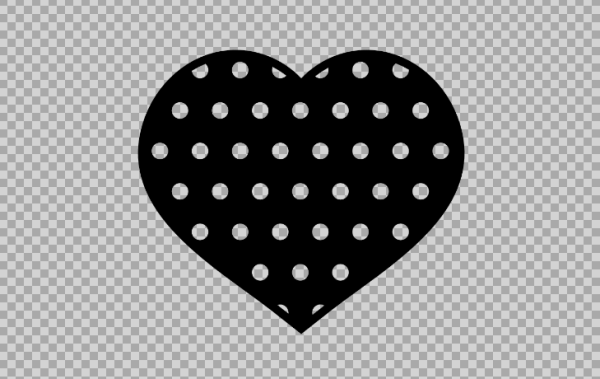 Free SVG Dotted Heart Silhouette