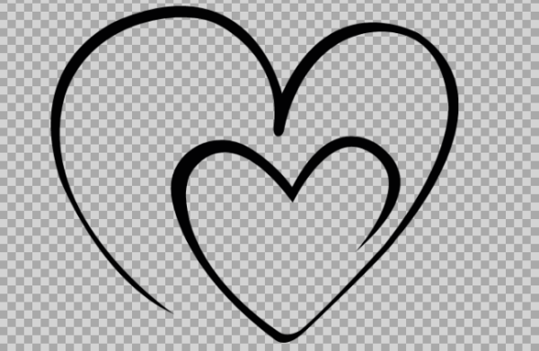 Free SVG Double Hearts, Love