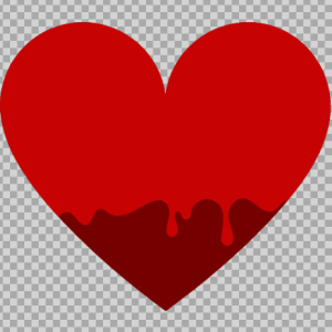 Free SVG Dripping Heart