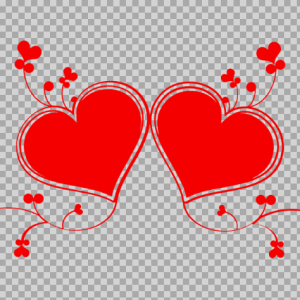 Free SVG Fancy Double Heart