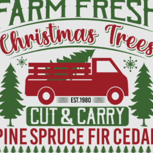 Free SVG Farm Fresh Christmas Trees