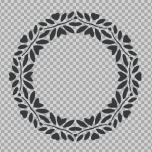Free SVG Floral Circle Monogram