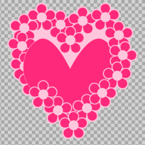 Free SVG Floral Heart