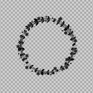 Free SVG Floral Monogram Circle