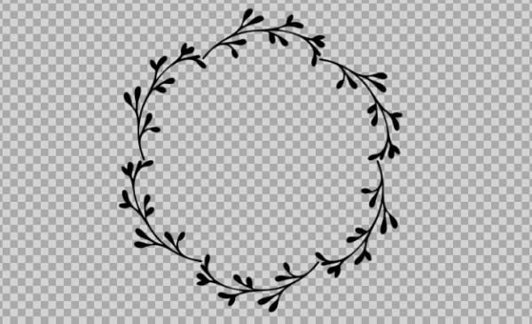 Free SVG Floral Monogram Circle Wreath