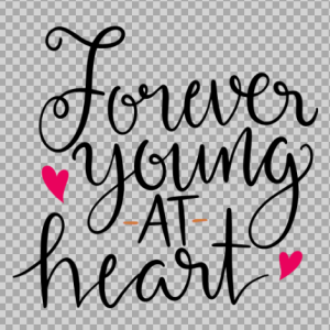 Free SVG Forever Young At Heart Quetos