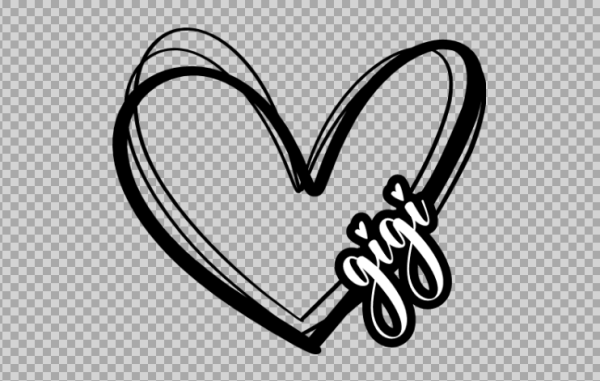 Free SVG Gigi Heart