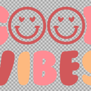 Free SVG Good Vibes Smiley Emoji