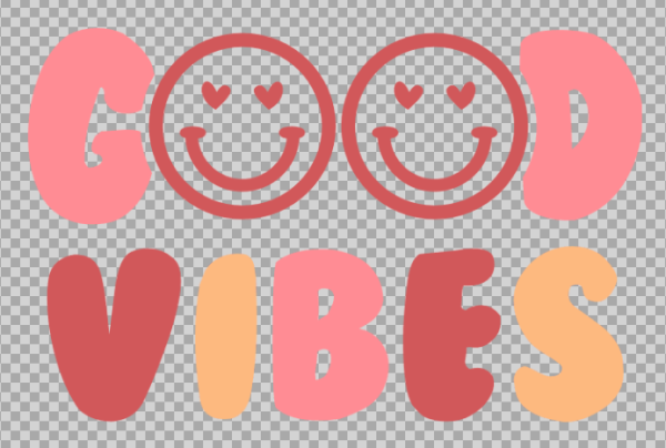 Free SVG Good Vibes Smiley Emoji
