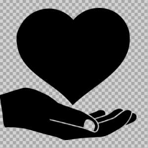 Free SVG Hand Holding Heart