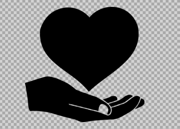 Free SVG Hand Holding Heart